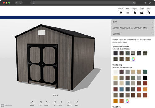 shed builder mockup